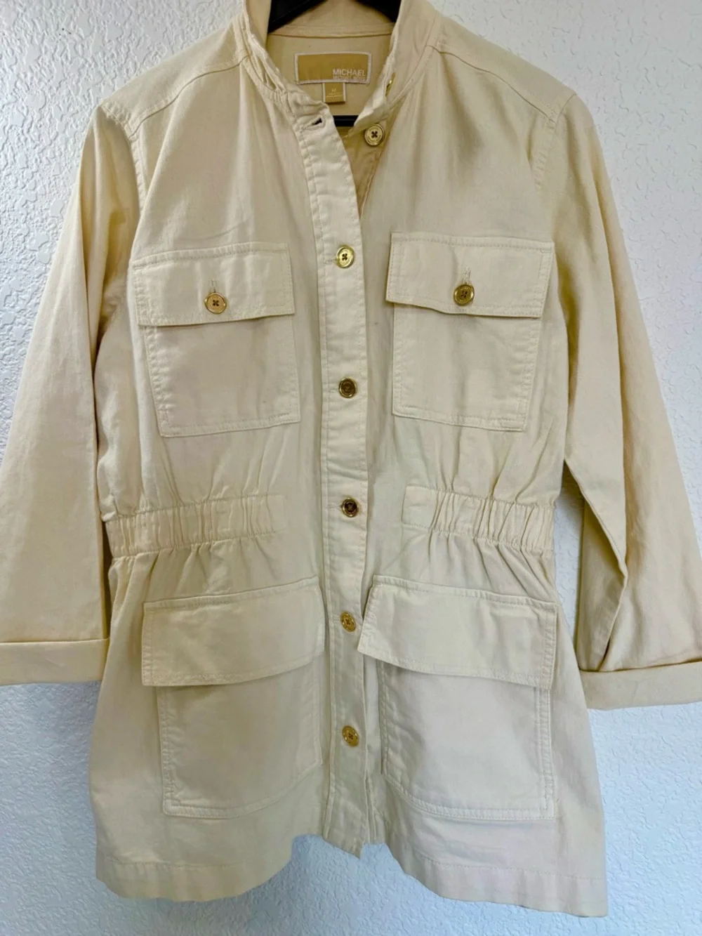 Michael Kors Utility Jacket | Safari Style | 100% Cotton | Size M - Picture 2 of 14
